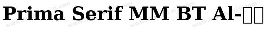 Prima Serif MM BT Al字体转换